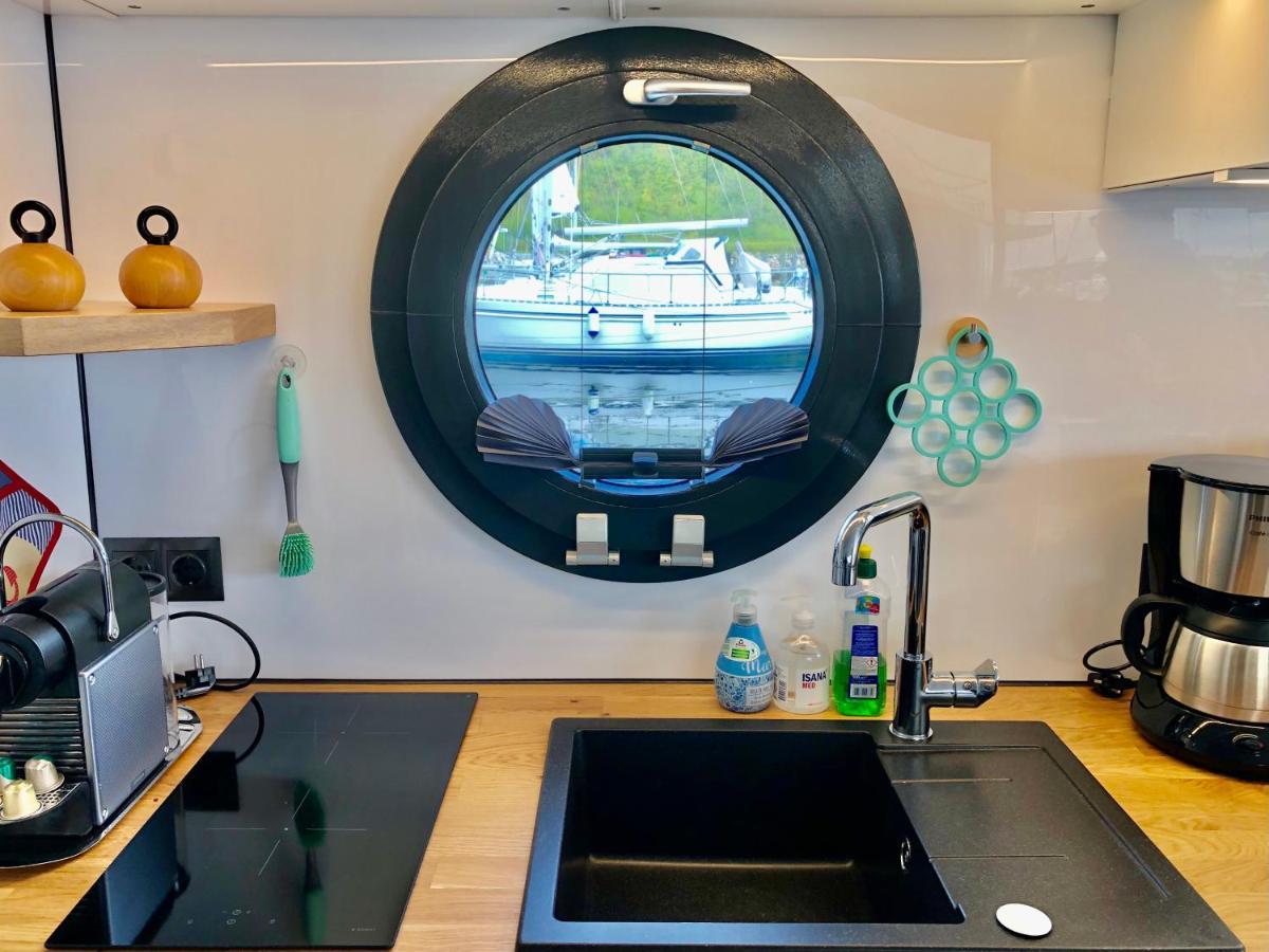 ホテル Hausboot-Lafe Flensburger Foerde Egernsund エクステリア 写真