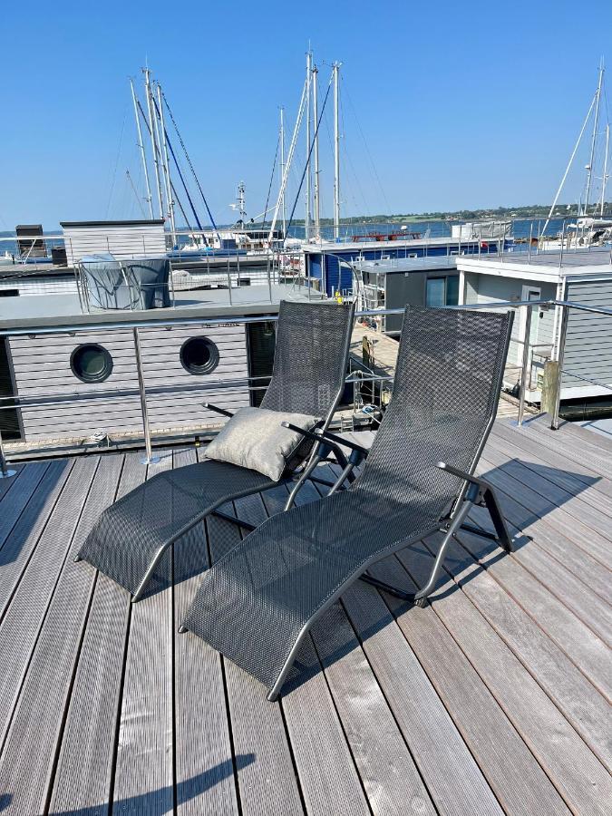 ホテル Hausboot-Lafe Flensburger Foerde Egernsund エクステリア 写真