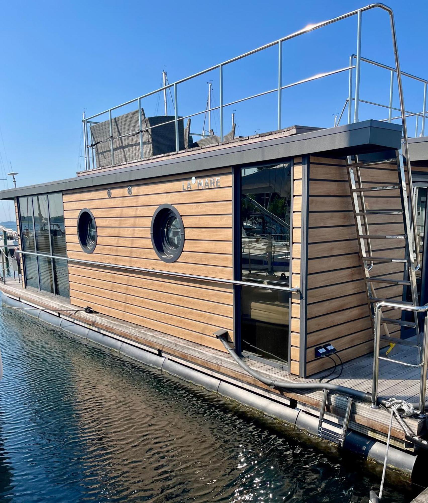 ホテル Hausboot-Lafe Flensburger Foerde Egernsund エクステリア 写真